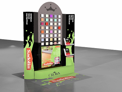 Crown Paints Sadolin Uk Display D Side 2 concept development concept generation concept presentation p.o.p. p.o.s. pop pop design pop display pos pos design pos display retail concept retail design retail designer retail display