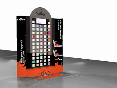 Crown Paints Uk Display D Side 1 concept development concept generation concept presentation p.o.p. p.o.s. pop pop design pop display pos pos design pos display retail concept retail design retail designer retail display