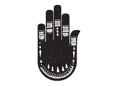 Henna black distorted draw fingers hamsa hand drawn henna hindu illustration india pattern tradition traditional tribal vector white