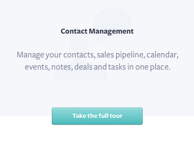 Take the full tour button clean ui web white