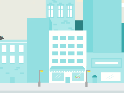 City building city downtown illustration shop