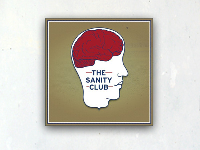 The Sanity Club album art art artwork brain creative design draw drawing face graphic design graphics head illustrator lettering music photoshop sanity typography vector