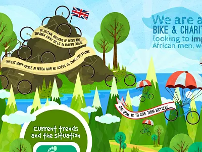 Bikes For Africa Infographic adventure africa bike illustration infographic mountain uk