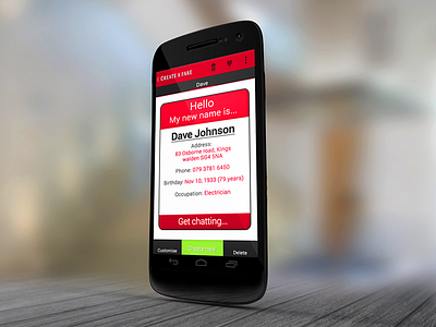 fake id - app concept android app concept design fake id ui