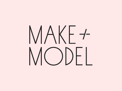Make + Model Logo art deco clean logo modern simple sophisticated stylist