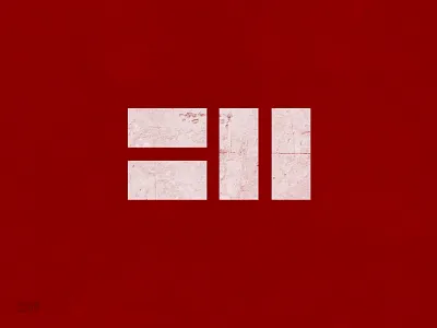 BH (2) logo red typography vector