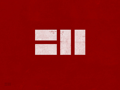 BH (2) logo red typography vector