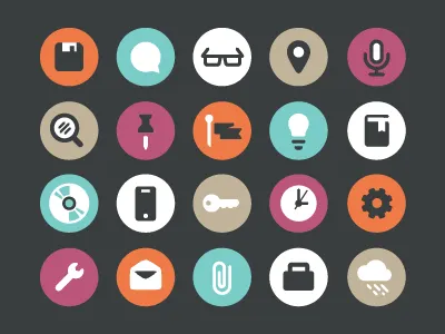 Flat Icons icon mail