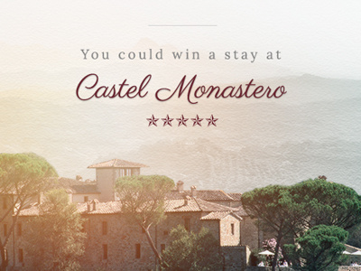 Castel Monastero castel castle countryside facebook competition italy vineyard vintage win