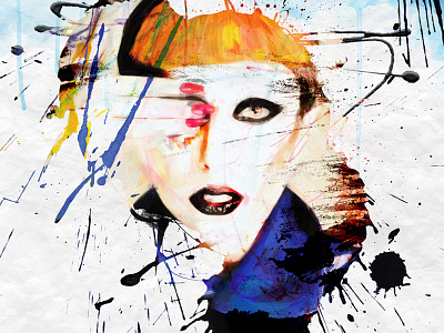 Lady Gaga art art prints fine art lady gaga manish mansinh music painting