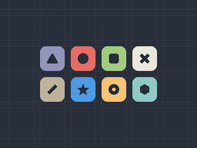 Shapes and Colors basic colors icons shapes