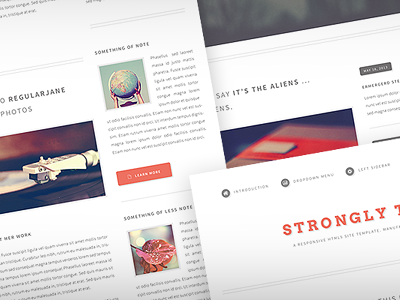 Strongly Typed freebie template theme web