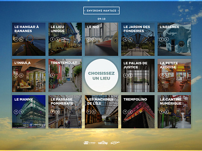 Environs Nantais app graphics interface table touch ui ux web2day