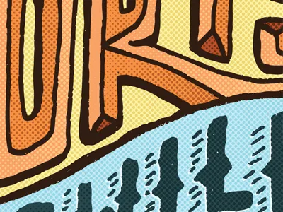 Halftone Fun halftone lettering type typography