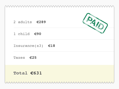 Receipt confirmation hubskip receipt
