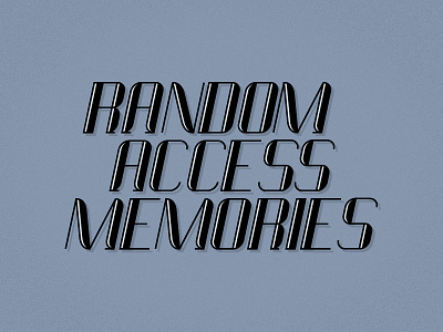 RAM custom type hand drawn lettering typography