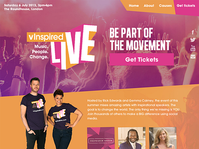 vInspired Live css3 design html responsive yoomee