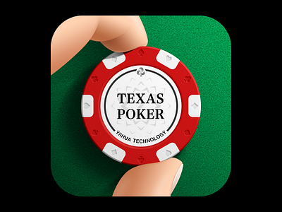 Chip chip finger hand icon poker