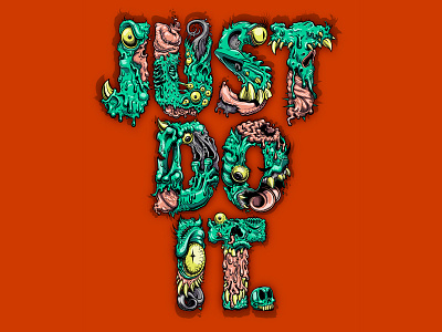 NIKE - Monster Guts art guts illustration justdoit monster nike