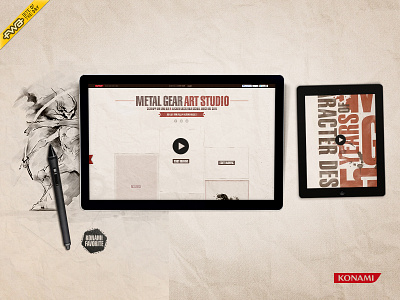 Konami - Metal Gear Art Studio art award fwa gear konami metal overview studio