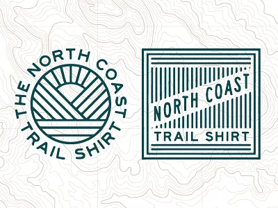 North Coast Trail Shirt apparel badge hangtag logo map topo