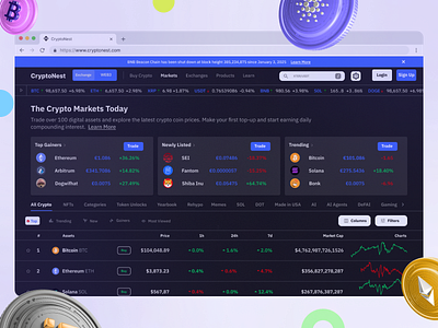 Crypto Trading Website Design crypto landing page trading web design