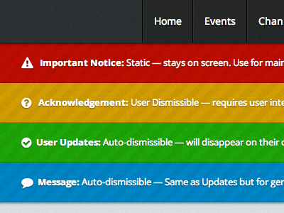 App Notifications css notifications web app