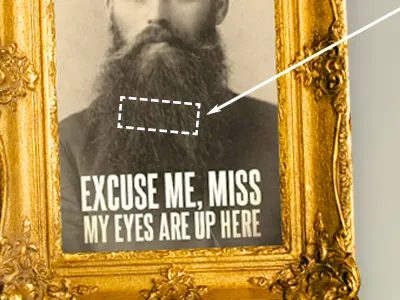 Excuse me advertising beard beardvertising