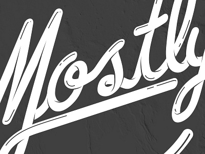 Mostly detail illustrator lettering logo shine stroke typo typography vector