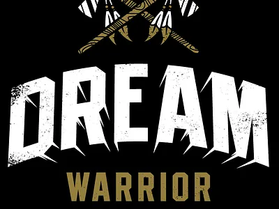 Dream Warrior - Texture feathers gold hatchet illustration native american negative space tomahawk vector wood pattern