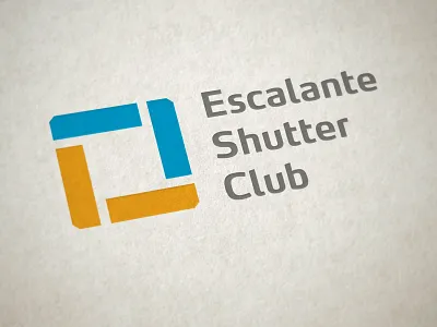 ESC brand camera club identity logo photography shutter viewfinder
