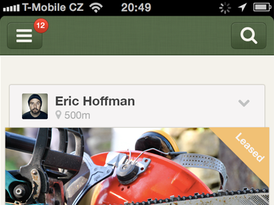 Search app ios menu