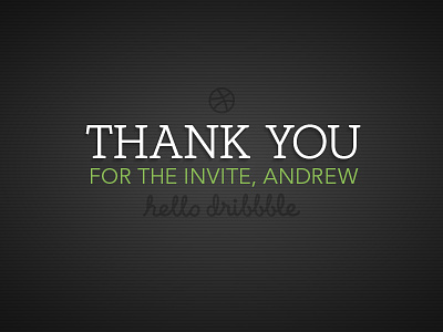 Dribbble Debut andrew harrington andrew sterlachini