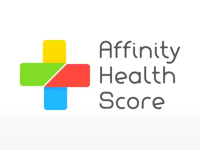 Affinity Health Score Logo affinity cross health logo plus score