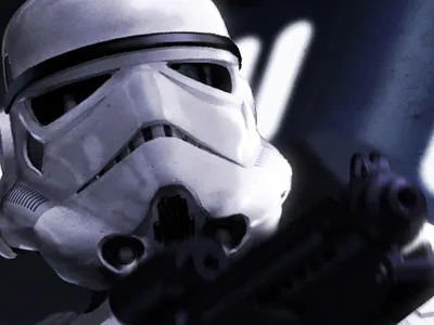 Escape from the Death Star illustration star wars stormtrooper