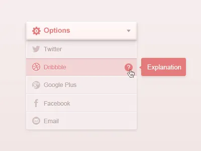 Drop Down Box Special Tip ui ux
