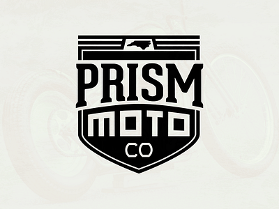 Prism Shield badge crest logo motorcycles nc north carolina shield