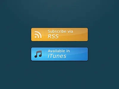 Subscription Buttons buttons itunes rss subscribe