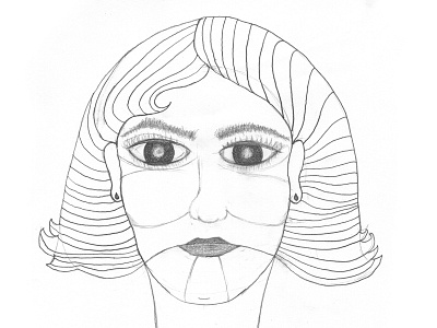 Raw Illustration faces illustration