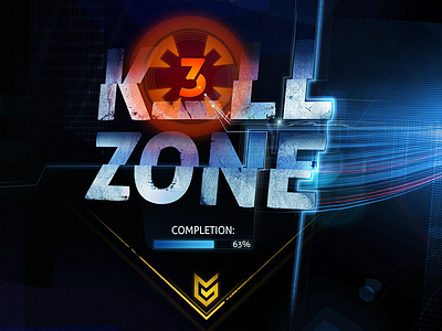 Killzone 3 game game design game interface grunge kill killzone logo logotype pre loader typography zone