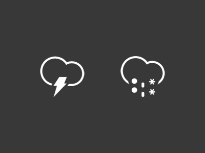 Storm and Icey Showers cloud hail icon lightening rain sleet snow thunder ui weather