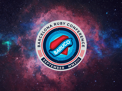 Baruco 2013 badge barcelona conf nasa patch ruby