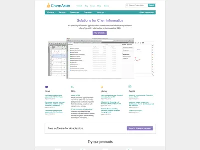A new website chemaxon fullpage redesign website