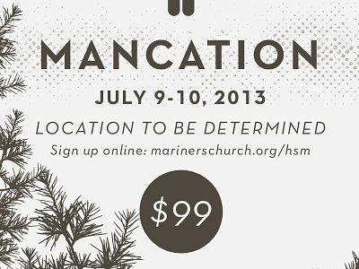 mancation save the date junior high man mancation ministry nature pine trip type