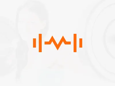 Huba Method barbell cardiogram fitness health hm icon logo logo design minimal monogram pulse simple sports