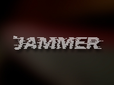Jammer custom glitch logo radar type