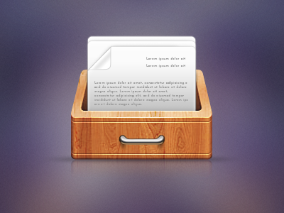 File Box 3d box files icon photoshop realistic