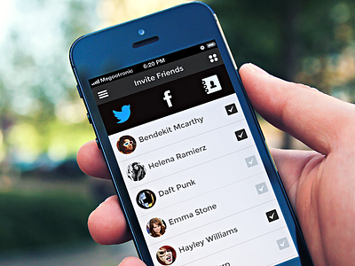 Invite_Friends_2 app blue contacts cyan facebook flat friends grey icons ios photoshop social twitter