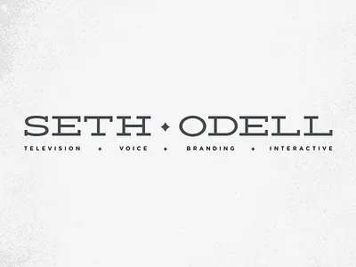 Seth Odell deming gotham rounded identity logo logotype name typography