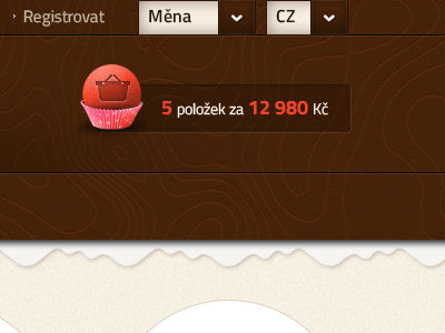 Sweet E-commerce cake e commerce e shop pixel perfect shop sweet visualcreative.cz